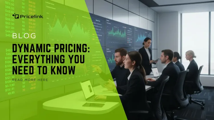 Dynamic pricing dashboard on PriceLink showing real-time Walmart data