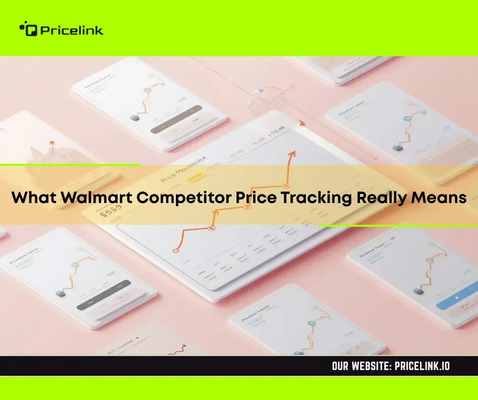Walmart competitor price tracking dashboard showing price changes and patterns across multiple sellers over time
